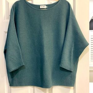 The Reset R Label dolman 3/4 sleeve ribbed sweater.